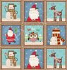 tissu patchwork carrés personnages Noël