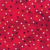 tissu patchwork étoiles fond rouge Noël