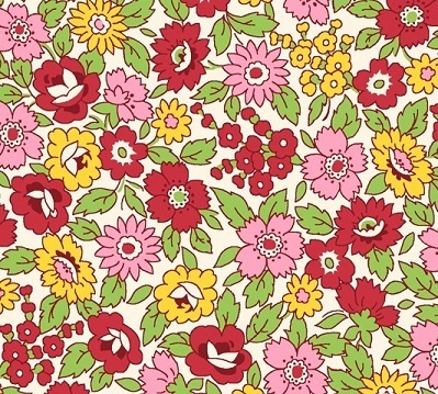 tissu patchwork fleurs colorées Toy box III