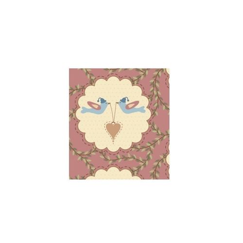 tissu patchwork fat quarter médaillon oiseau Vero's world
