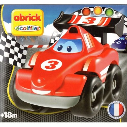 voiture de course rouge Abrick-Ecoiffier 18M+