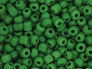 perles de rocaille opaques coloris vert sapin 2mm (30g)
