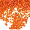 perles de rocaille transparentes coloris orange 2mm (30g)