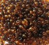 perles de rocaille arc-en-ciel coloris marron 2mm (30g)
