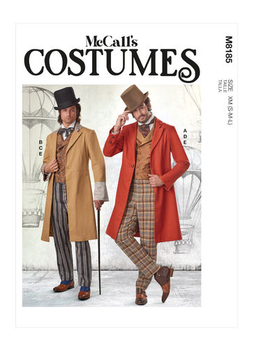 patrons costumes hommes McCall's M8185 XM (46-56)