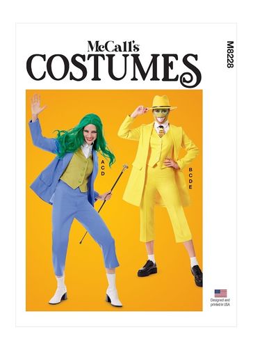 patrons costumes comics femmes McCall's M8228 R5 (42-50)