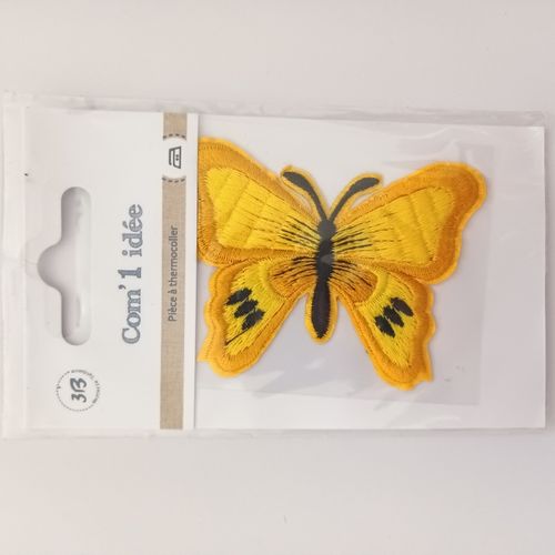 thermocollant papillon jaune