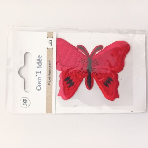 thermocollant papillon rouge