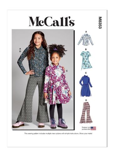 patrons multiples filles McCall's M8353 K5 (7-14A)